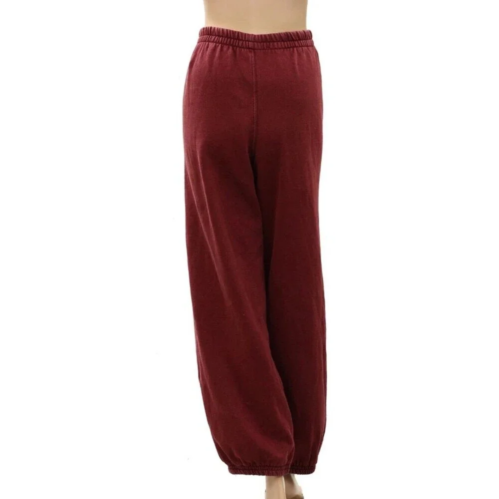 Free People FP Movement All Star Sweatpants Smocked Mid Rise Pull-on L 290240